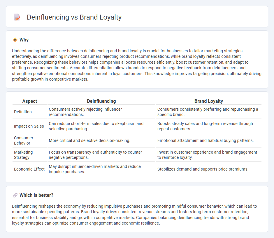 Deinfluencing vs Brand Loyalty in Economy
