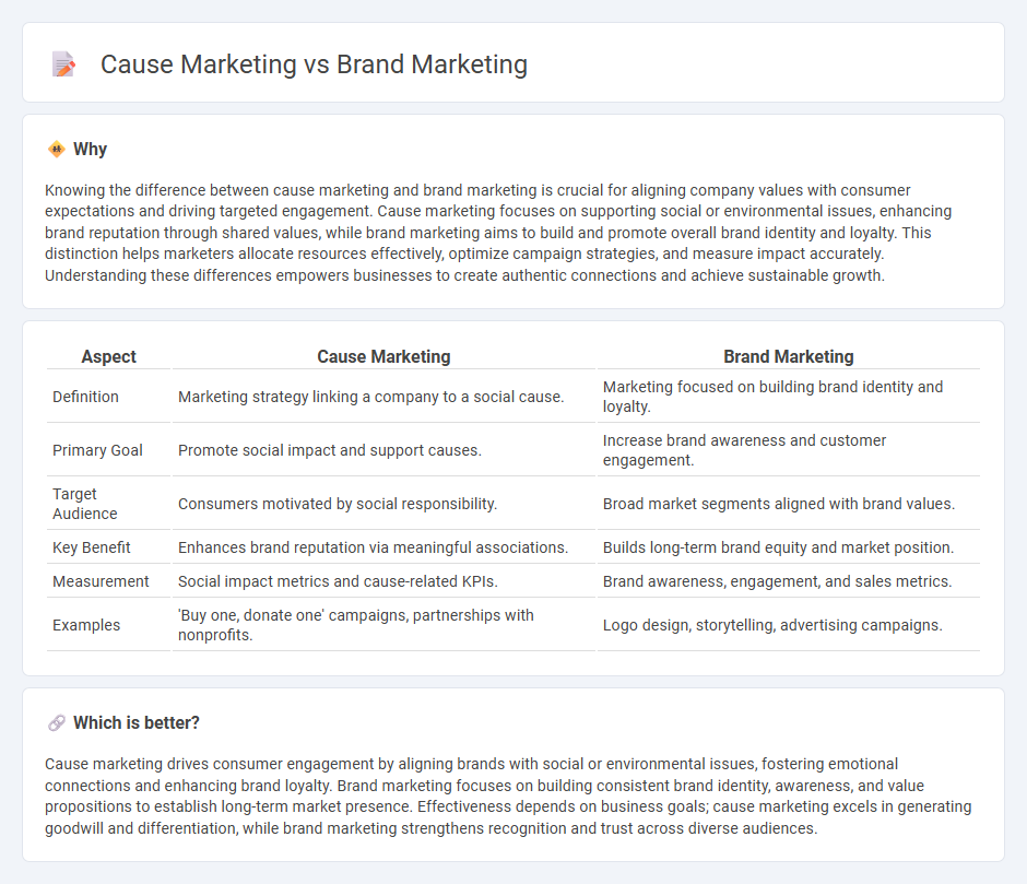 Cause Marketing vs Brand Marketing in Marketing