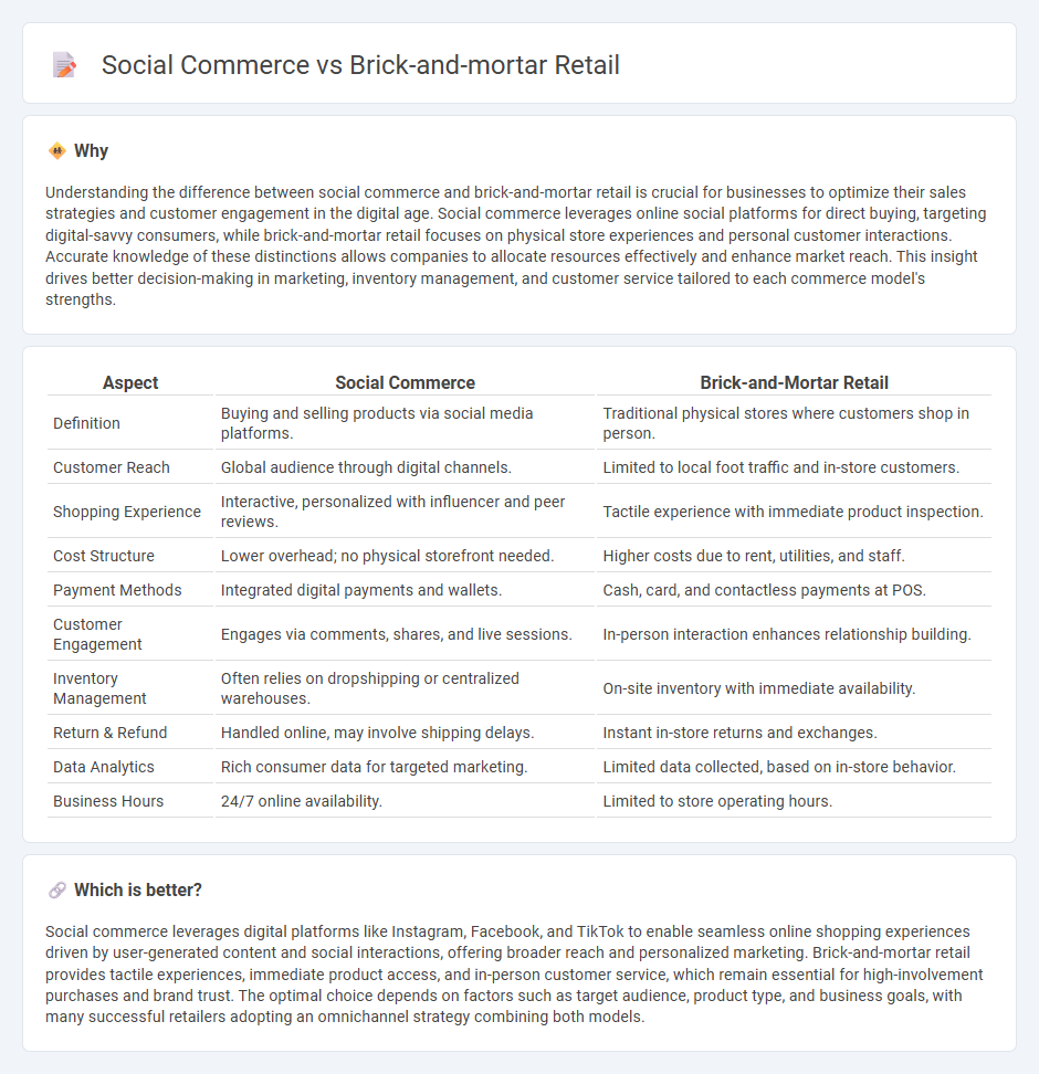 Social Commerce vs Brick-And-Mortar Retail in Commerce
