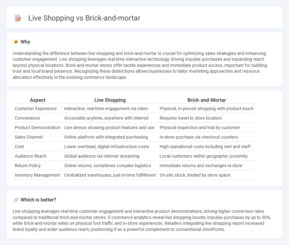 Live Shopping vs Brick-And-Mortar in Commerce