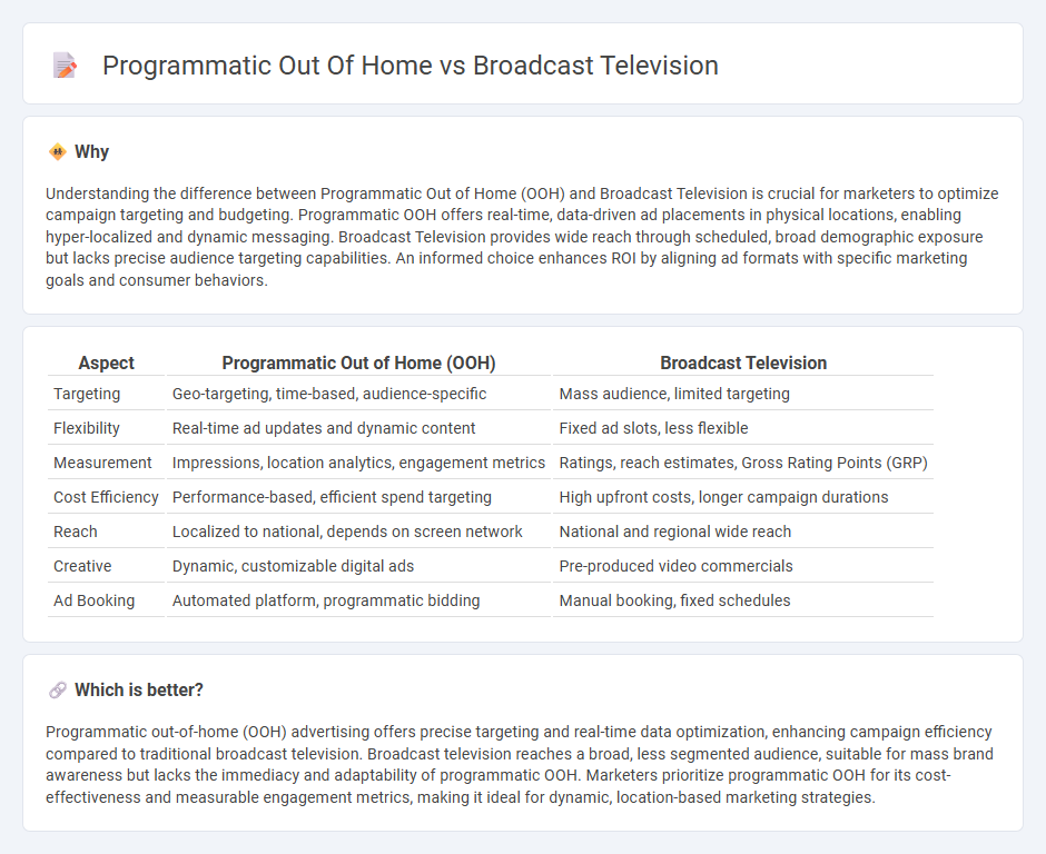 Programmatic Out Of Home vs Broadcast Television in Marketing