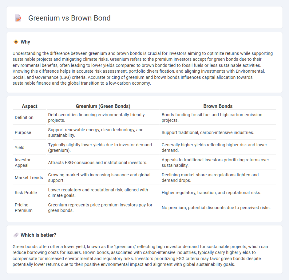 Greenium vs Brown Bond in Finance