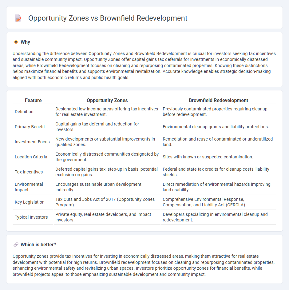 Opportunity Zones vs Brownfield Redevelopment in Real Estate