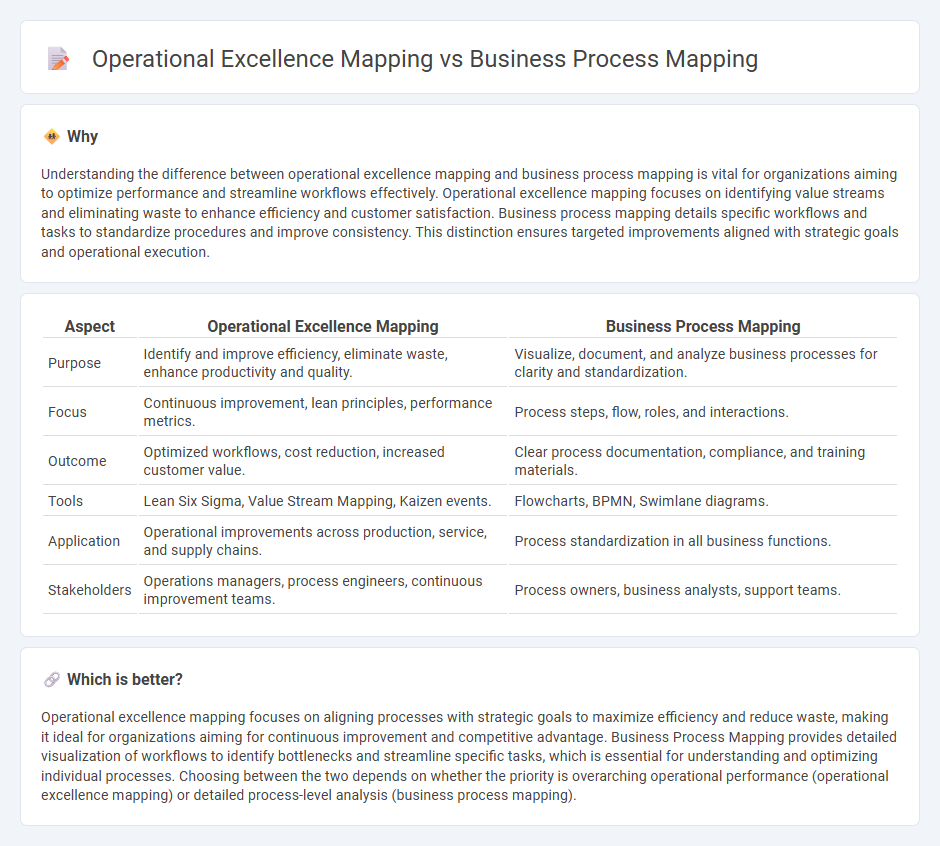 Operational Excellence Mapping vs Business Process Mapping in Consulting