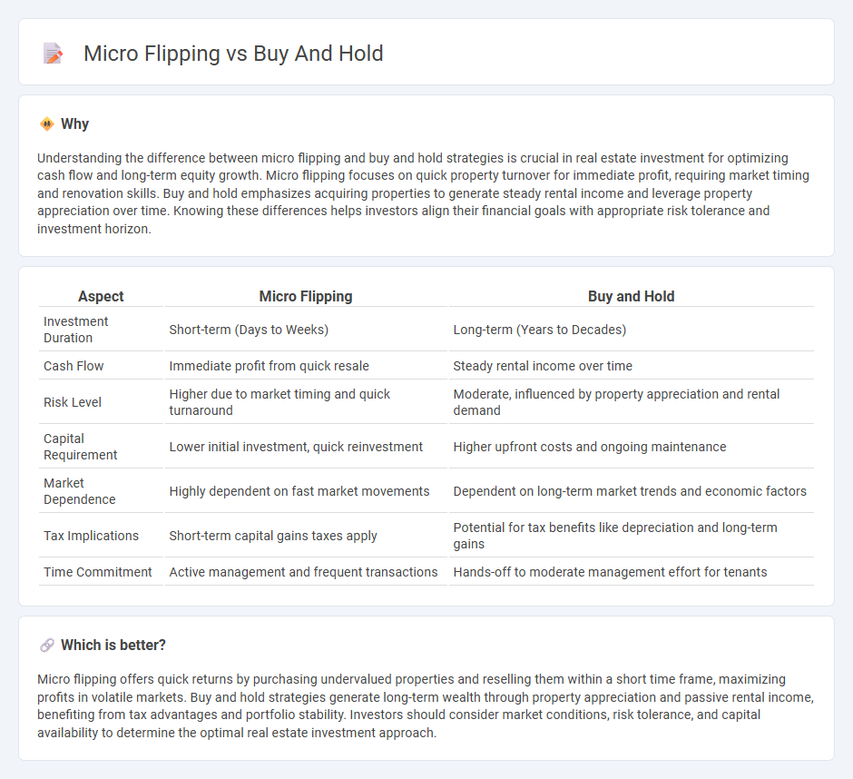 Micro Flipping vs Buy And Hold in Real Estate