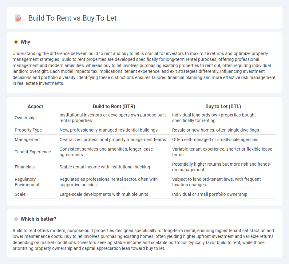 Build To Rent vs Buy To Let in Real Estate