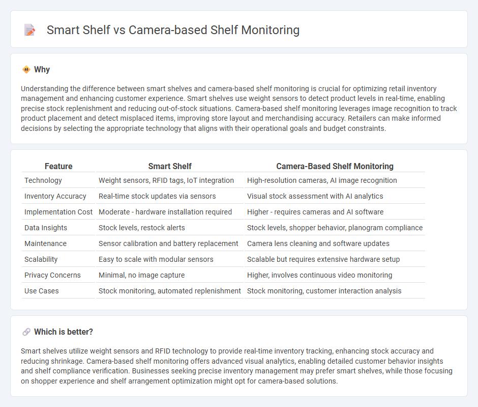Smart Shelf vs Camera-Based Shelf Monitoring in Retail