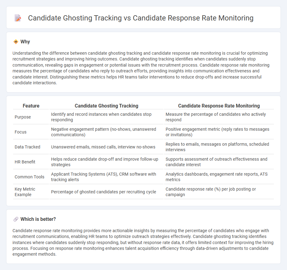Candidate Ghosting Tracking vs Candidate Response Rate Monitoring in Human Resources