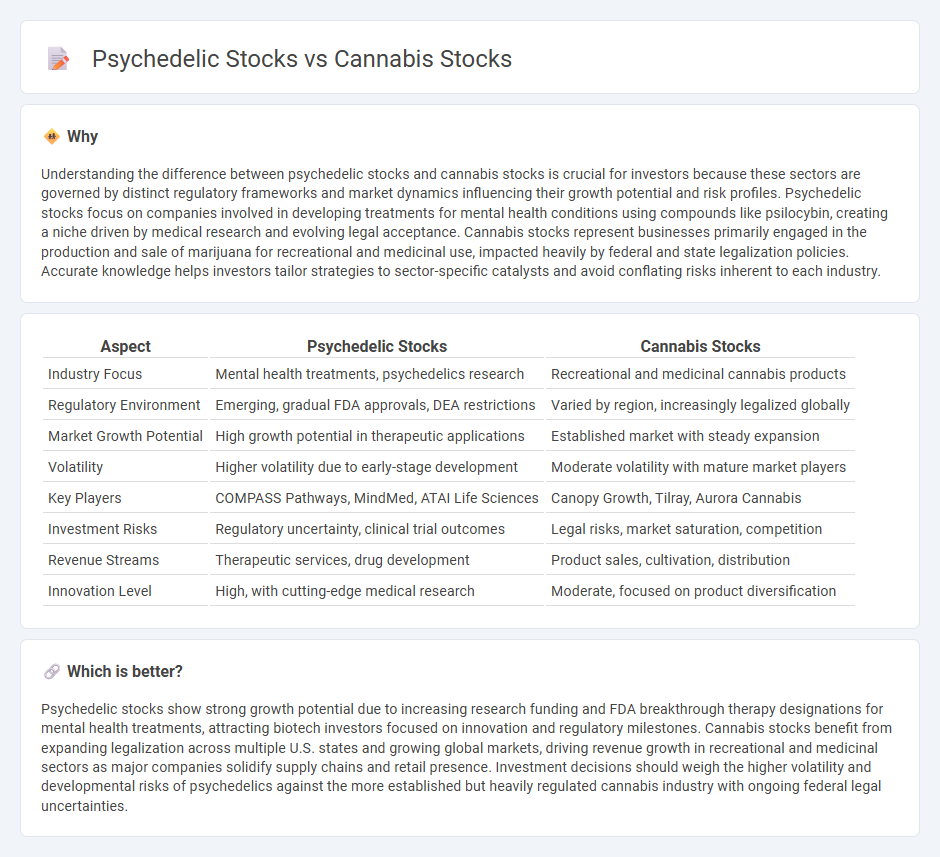 Psychedelic Stocks vs Cannabis Stocks in Investment