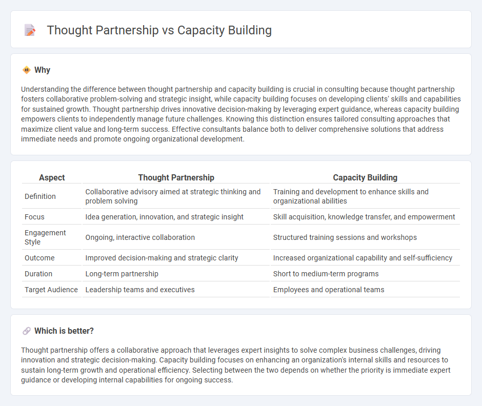 Thought Partnership vs Capacity Building in Consulting