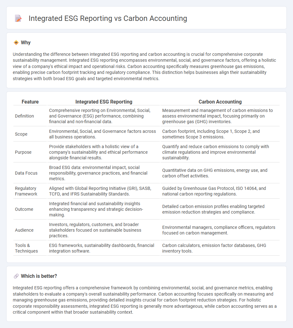 Integrated Esg Reporting vs Carbon Accounting in Accounting