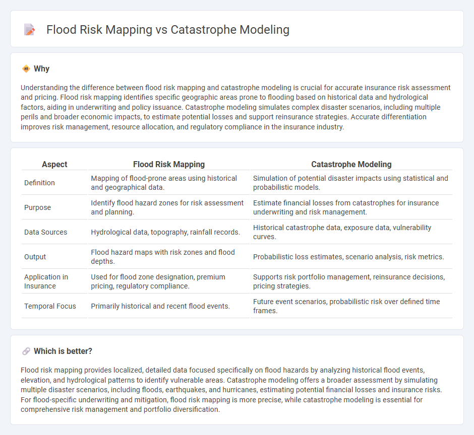 Flood Risk Mapping vs Catastrophe Modeling in Insurance
