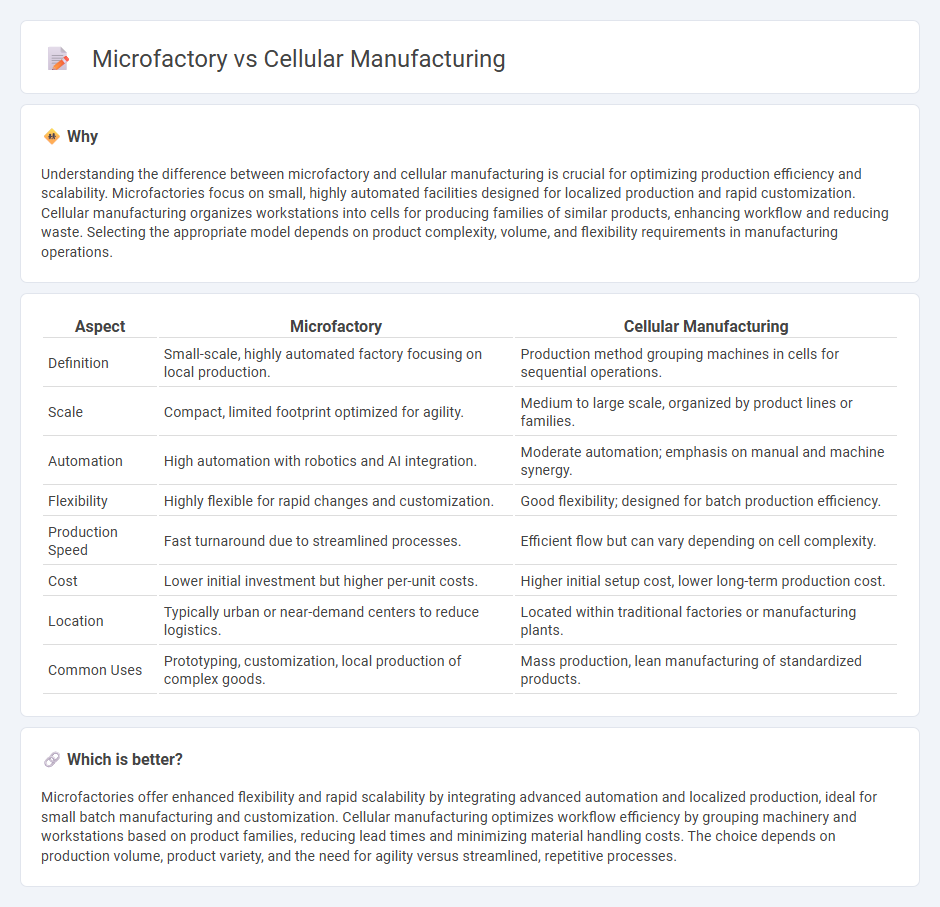 Microfactory vs Cellular Manufacturing in Manufacturing