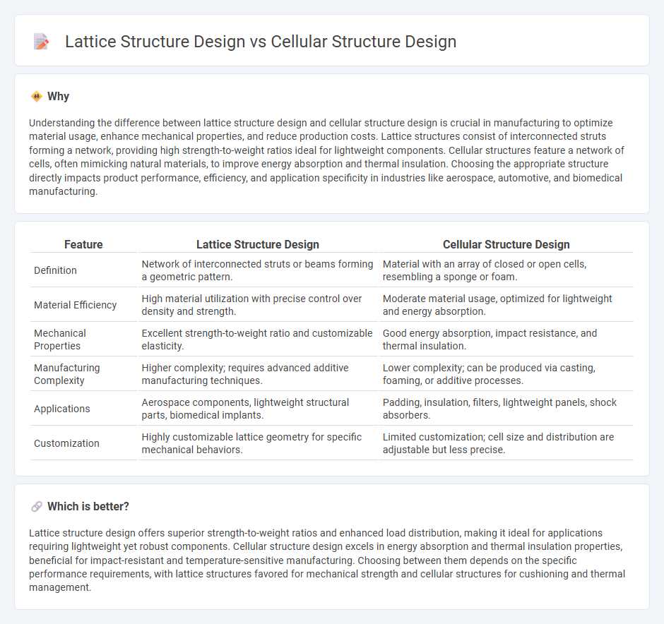 Lattice Structure Design vs Cellular Structure Design in Manufacturing