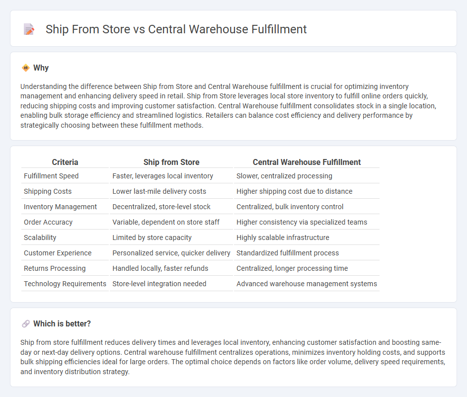 Ship From Store vs Central Warehouse Fulfillment in Retail
