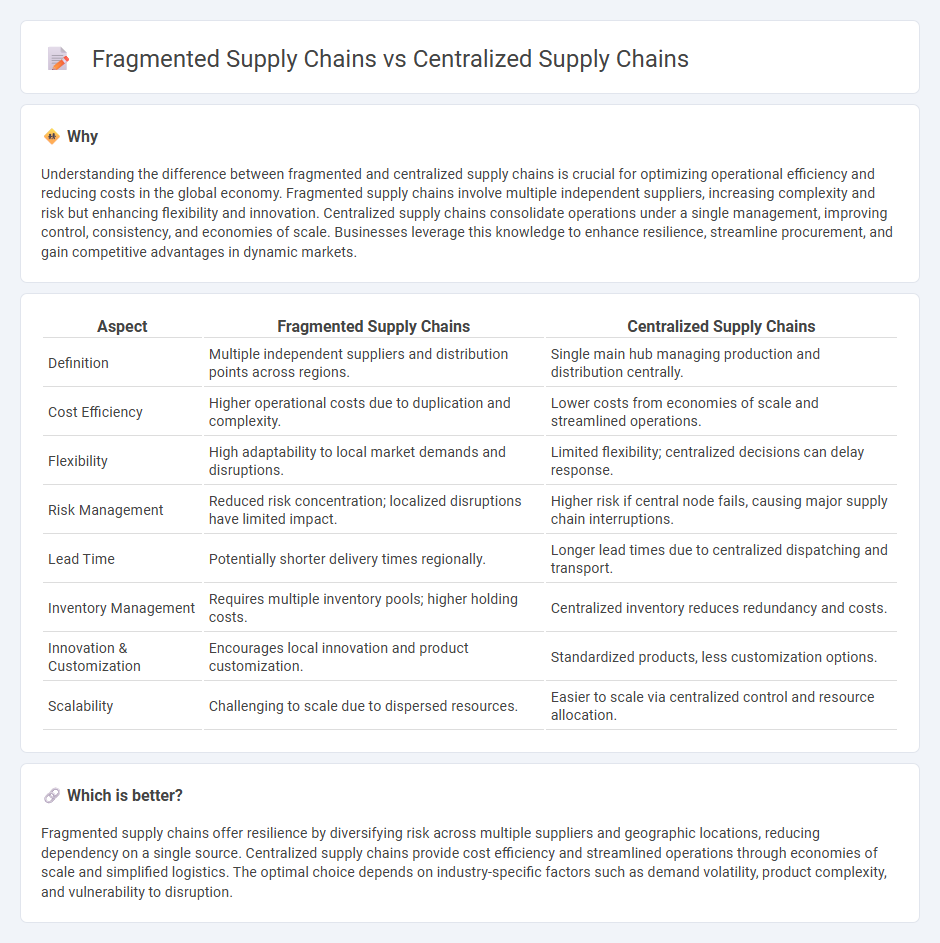 Fragmented Supply Chains vs Centralized Supply Chains in Economy