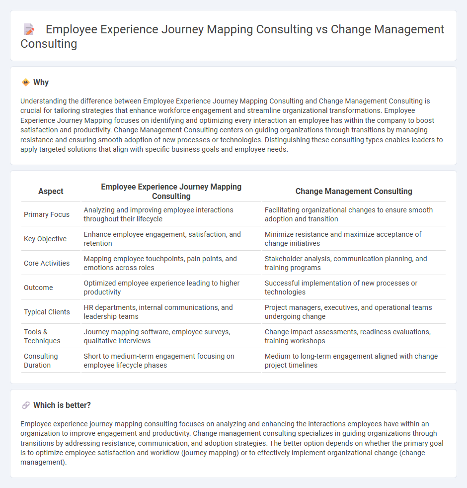 Employee Experience Journey Mapping Consulting vs Change Management Consulting in Consulting