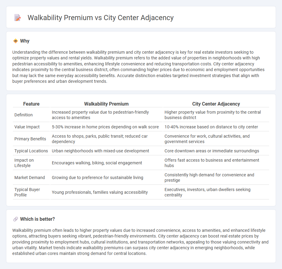 Walkability Premium vs City Center Adjacency in Real Estate