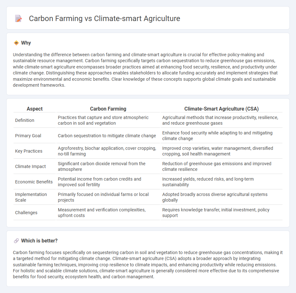 Carbon Farming vs Climate-Smart Agriculture in Economy
