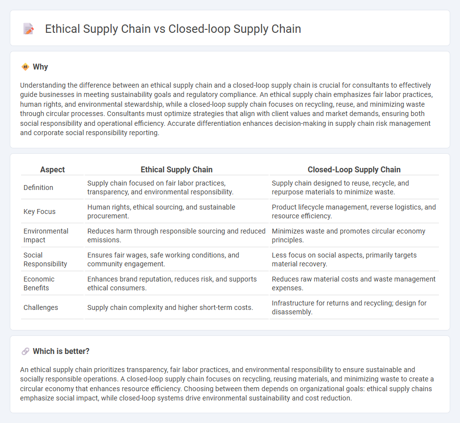 Ethical Supply Chain vs Closed-Loop Supply Chain in Consulting