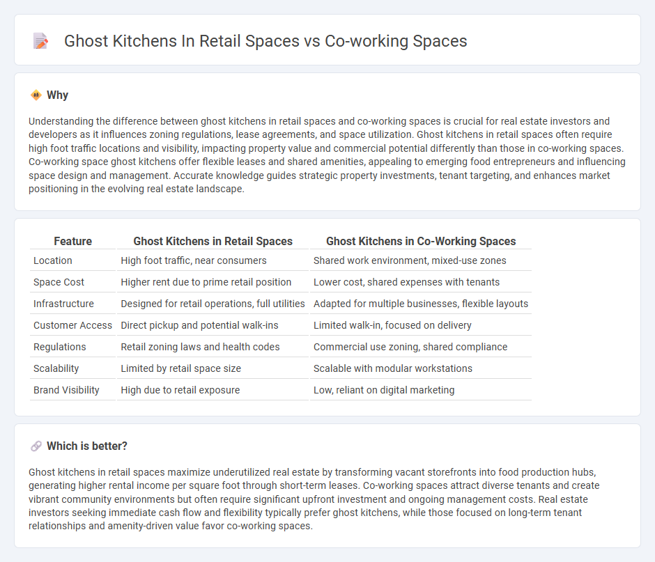 Ghost Kitchens In Retail Spaces vs Co-Working Spaces in Real Estate