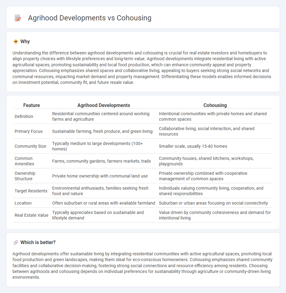 Agrihood Developments vs Cohousing in Real Estate