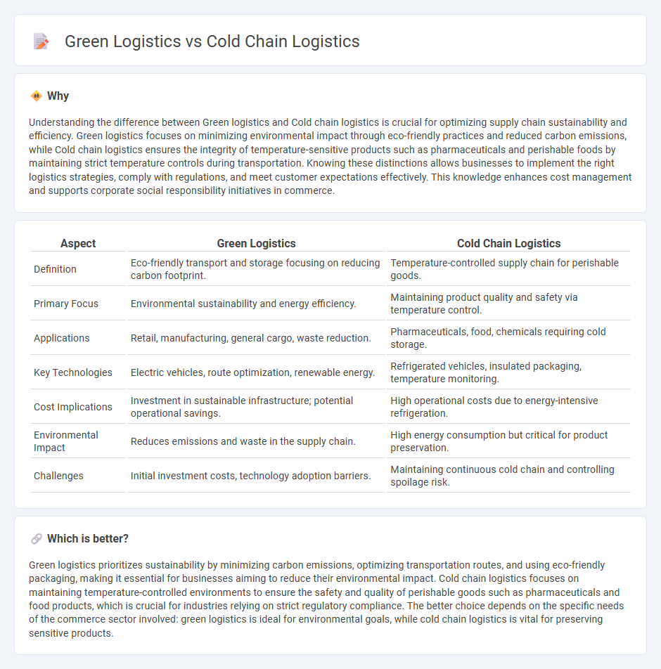 Green Logistics vs Cold Chain Logistics in Commerce