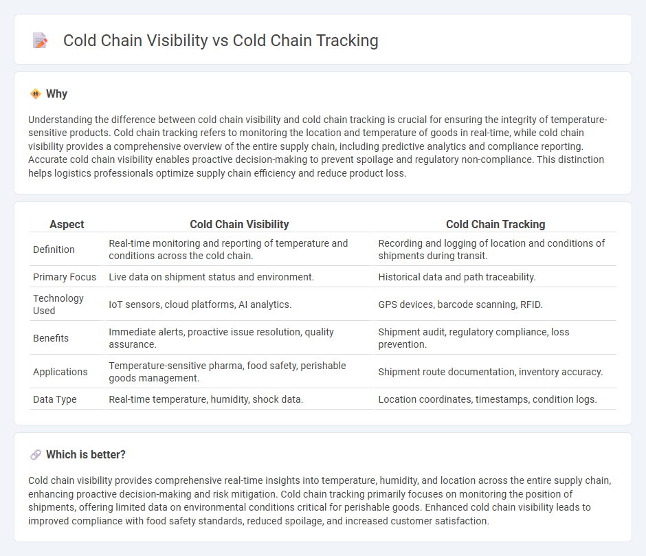 Cold Chain Visibility vs Cold Chain Tracking in Logistics
