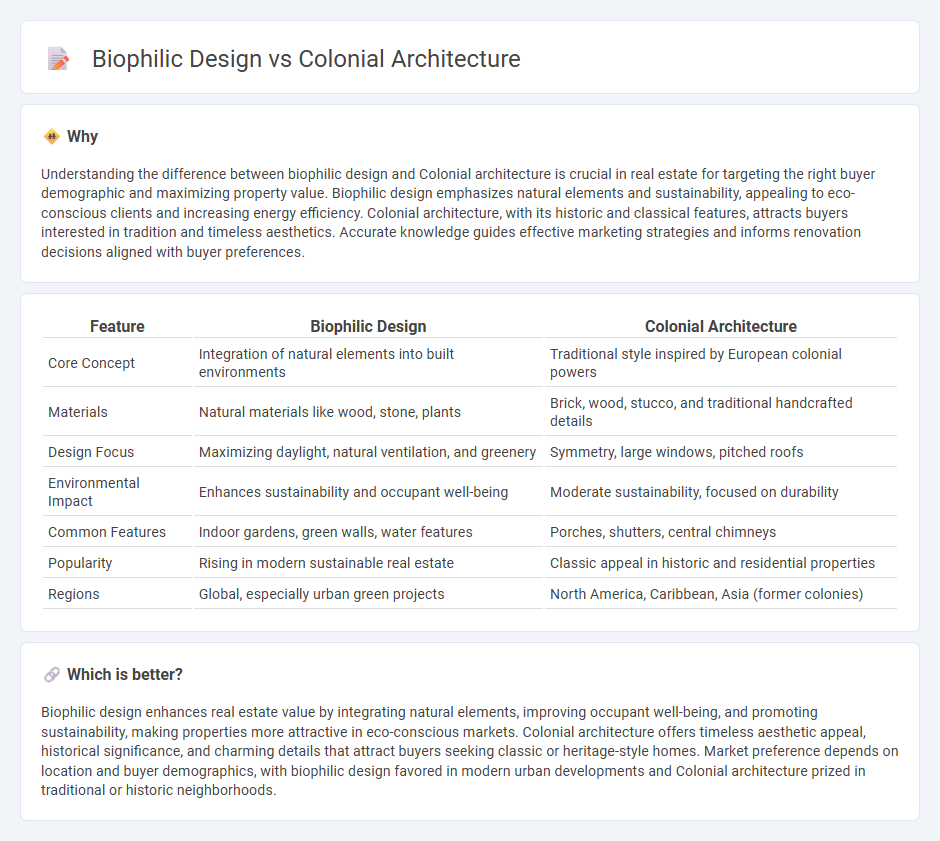 Biophilic Design vs Colonial Architecture in Real Estate