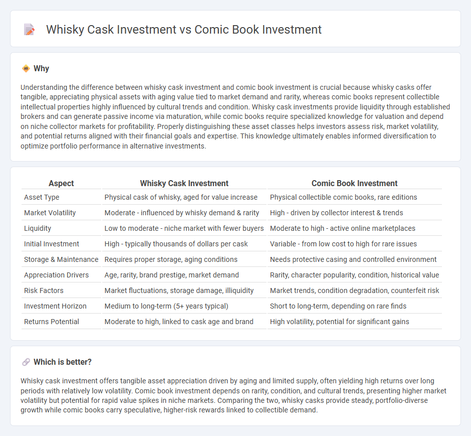 Whisky Cask Investment vs Comic Book Investment in Investment