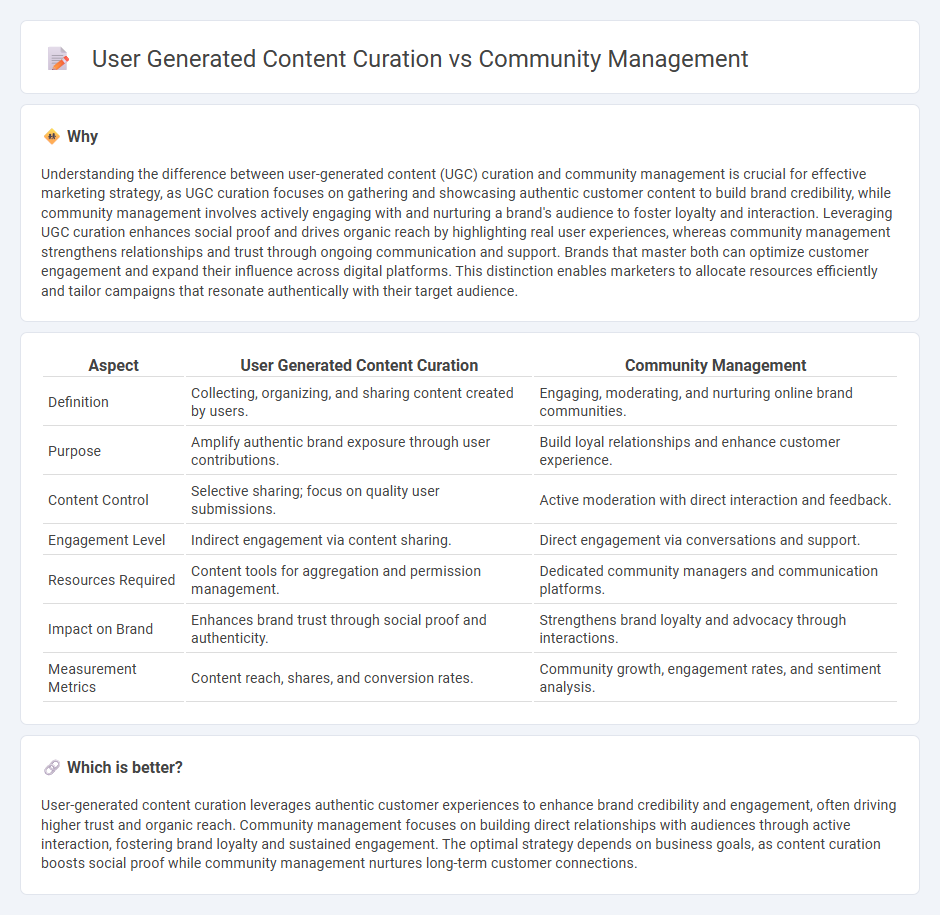User Generated Content Curation vs Community Management in Marketing