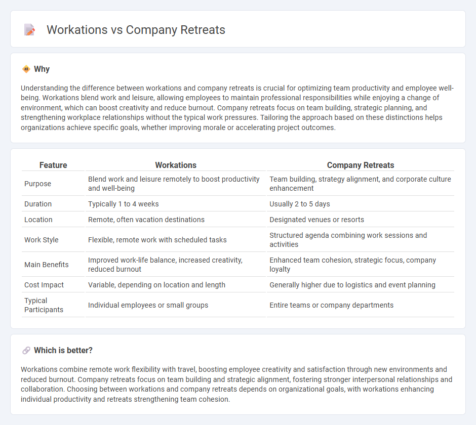 Workations vs Company Retreats in Management
