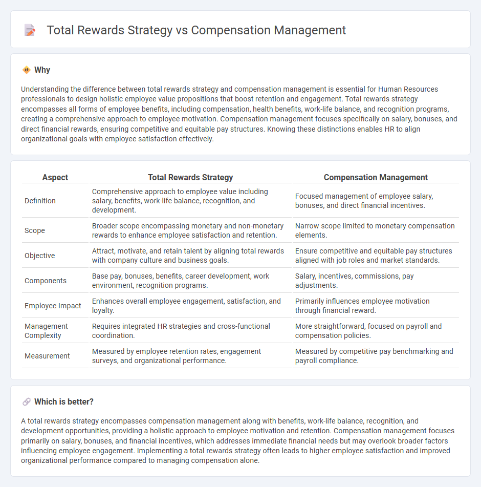 Total Rewards Strategy vs Compensation Management in Human Resources