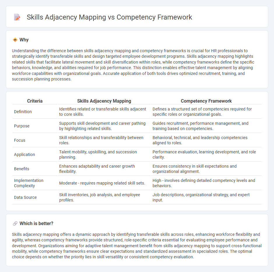 Skills Adjacency Mapping vs Competency Framework in Human Resources