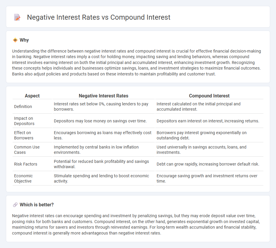 Negative Interest Rates vs Compound Interest in Banking