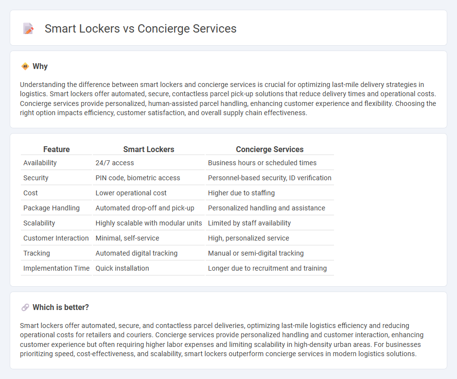Smart Lockers vs Concierge Services in Logistics