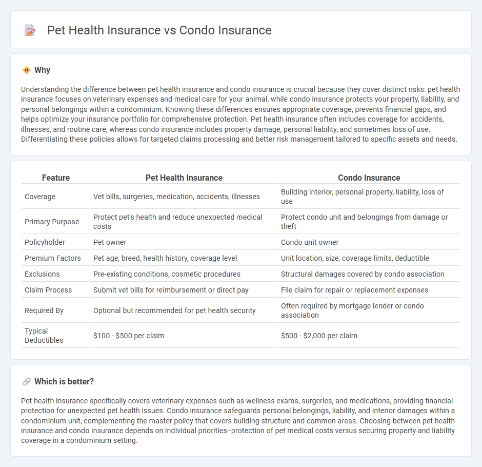 Pet Health Insurance vs Condo Insurance in Insurance