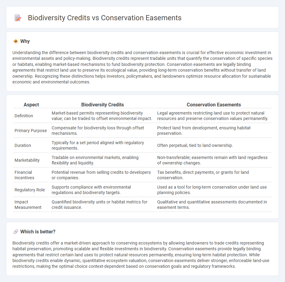 Biodiversity Credits vs Conservation Easements in Economy