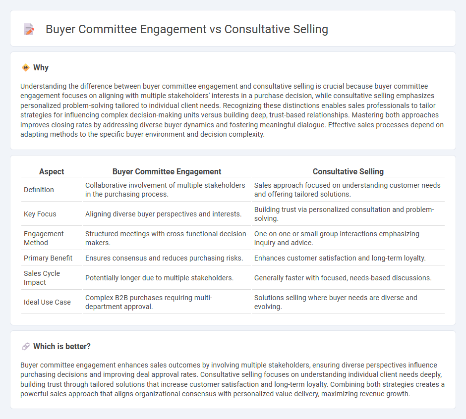Buyer Committee Engagement vs Consultative Selling in Sales