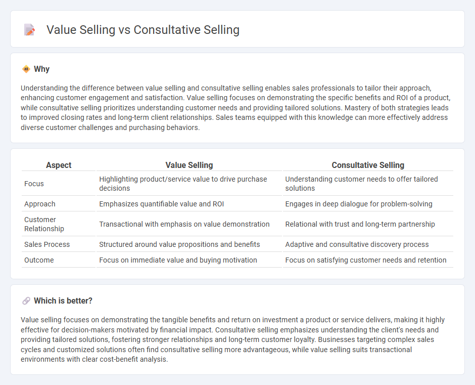Value Selling vs Consultative Selling in Sales