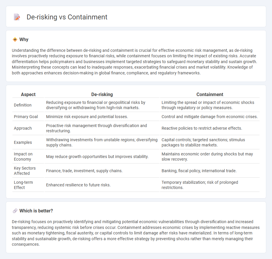 De-Risking vs Containment in Economy