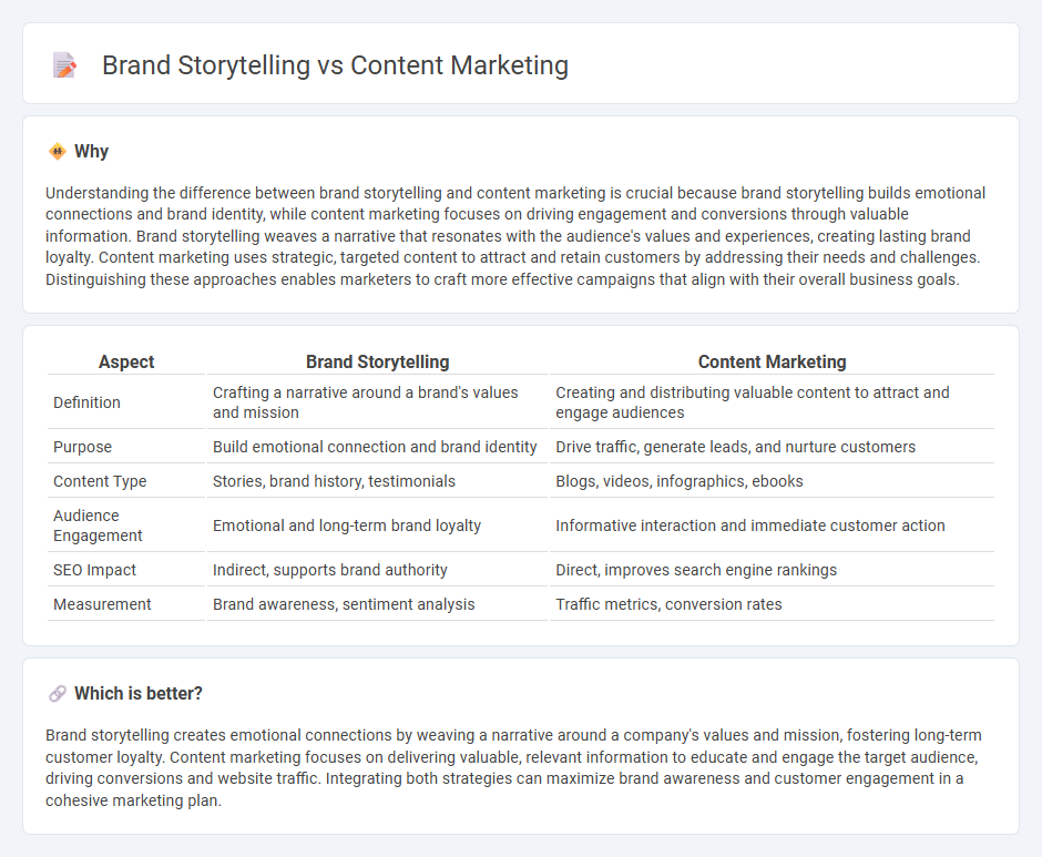 Brand Storytelling vs Content Marketing in Marketing