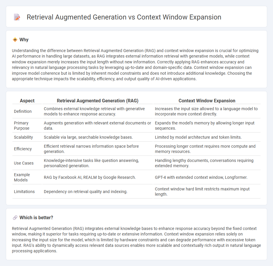 Retrieval Augmented Generation vs Context Window Expansion in Technology