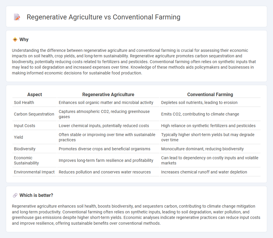 Regenerative Agriculture vs Conventional Farming in Economy
