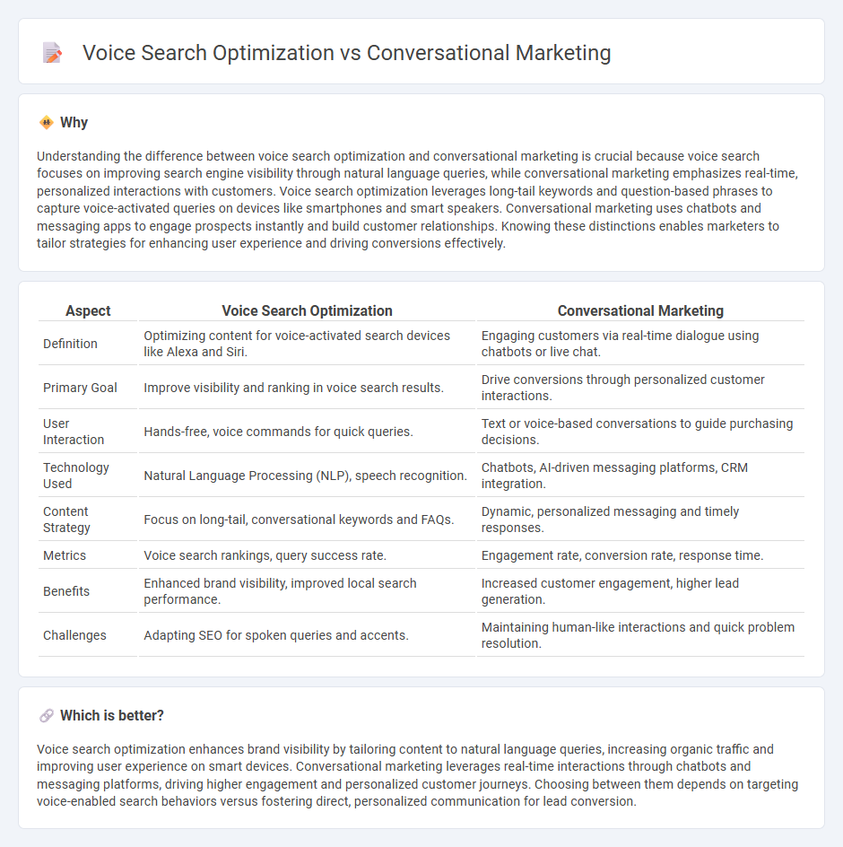 Voice Search Optimization vs Conversational Marketing in Marketing