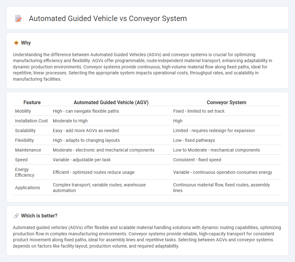Automated Guided Vehicle vs Conveyor System in Manufacturing