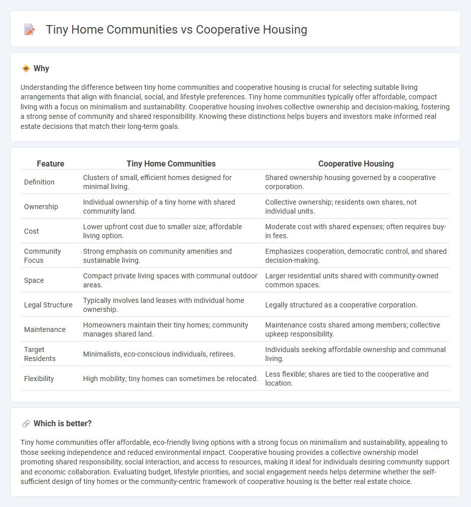 Tiny Home Communities vs Cooperative Housing in Real Estate