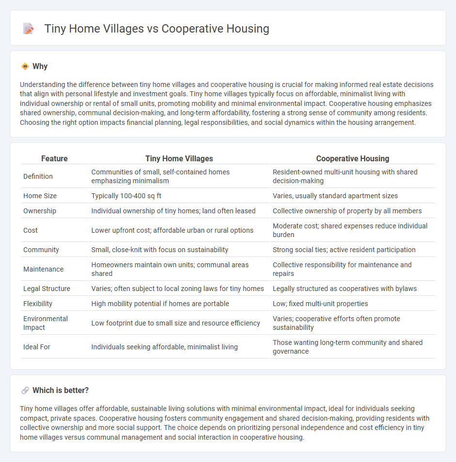 Tiny Home Villages vs Cooperative Housing in Real Estate