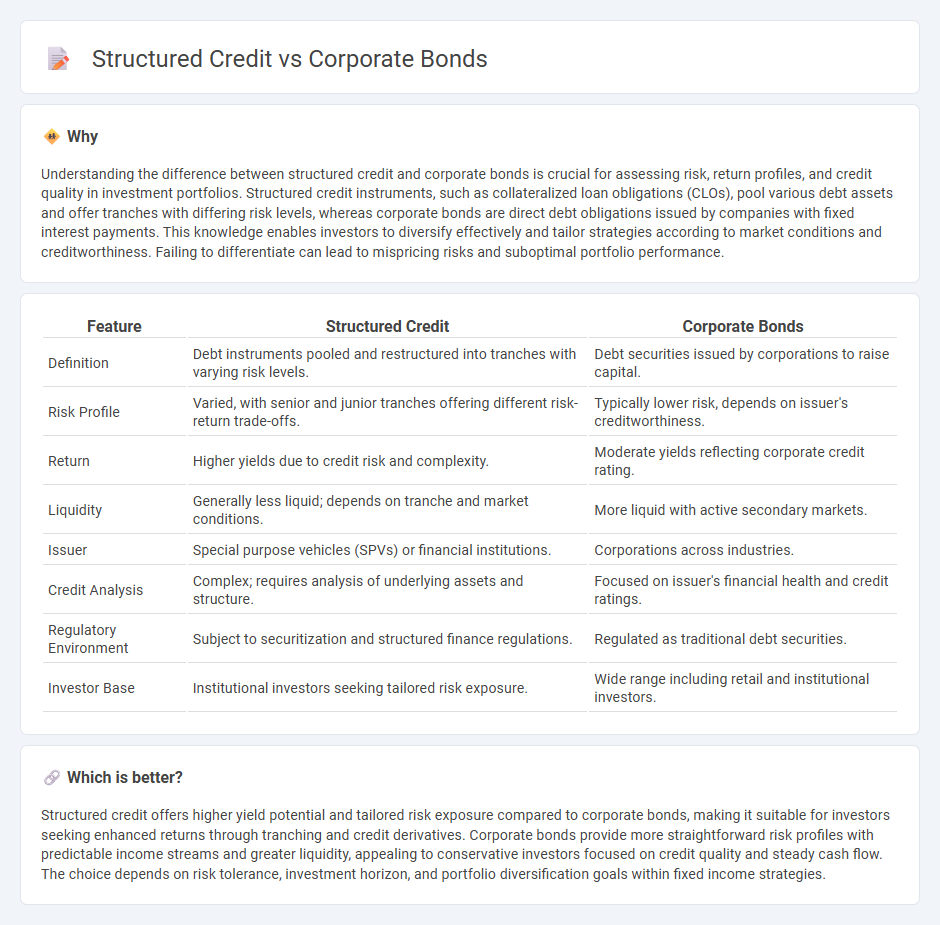 Structured Credit vs Corporate Bonds in Finance