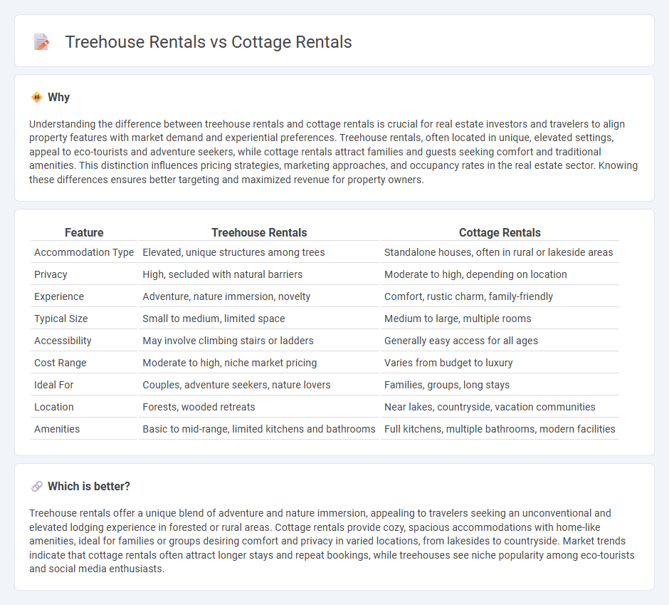 Treehouse Rentals vs Cottage Rentals in Real Estate